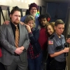 The amazing cast of 'Homeless (the musical)' backstage at Clinton Street Theater (Jan 2017) i-r Kyle Urban, Barbara Passolt, Bruce Jennings, Myles Lawrence, Sami Yacob-Andrus, Lindsay Reed